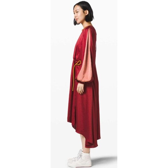 Lululemon x Roksanda Face Forward Dress Caliente Rustic Coral-sz appox. 10 - Picture 6 of 15